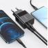 Mcdodo CH-1952 USB + USB-C wall charger, 20W + USB-C to Lightning cable (black)